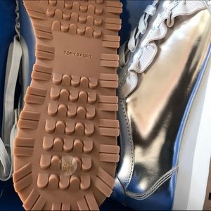 Tory Burch/Sport metallic sneakers